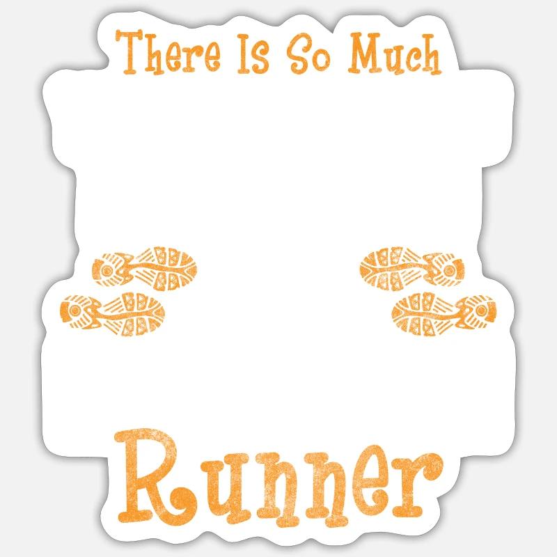 Marathon Sprinter Workout - Sticker Größe S (10 x 10 cm) - Mattweiß