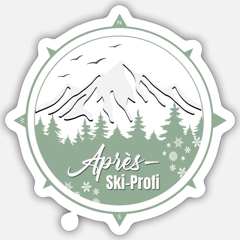 Ski Kompas Sticker size S (10 x 10 cm)