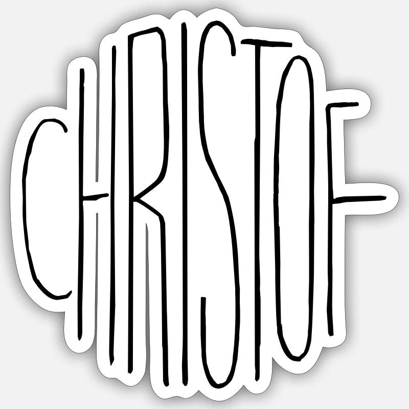 Christof Sticker taille S (10 x 10 cm)
