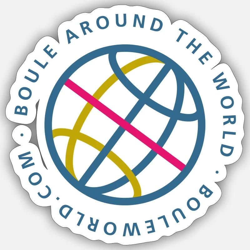 bouleworld - Sticker Größe S (10 x 10 cm) - Mattweiß