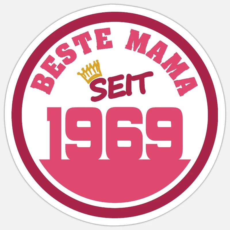 1969 - Sticker size S (10 x 10 cm) - white matte