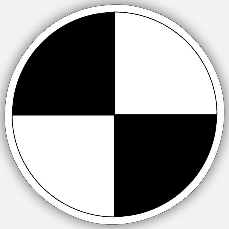 krach - Sticker taille S (10 x 10 cm) - blanc mat