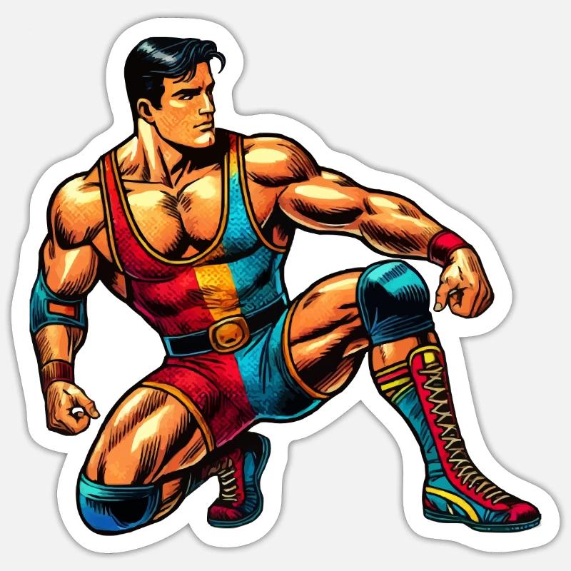 lutte Sticker taille S (10 x 10 cm)