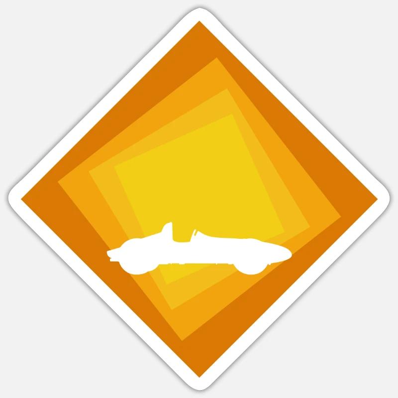 Piste de course de réglage à la dérive Sticker taille S (10 x 10 cm)