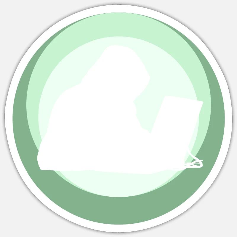 Hacker Computer Science Student Computer Freak Sticker size S (10 x 10 cm)