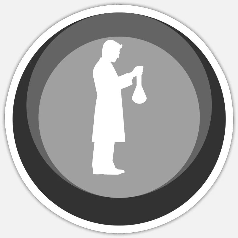 Chemistry Atom Molecule Sticker size S (10 x 10 cm)