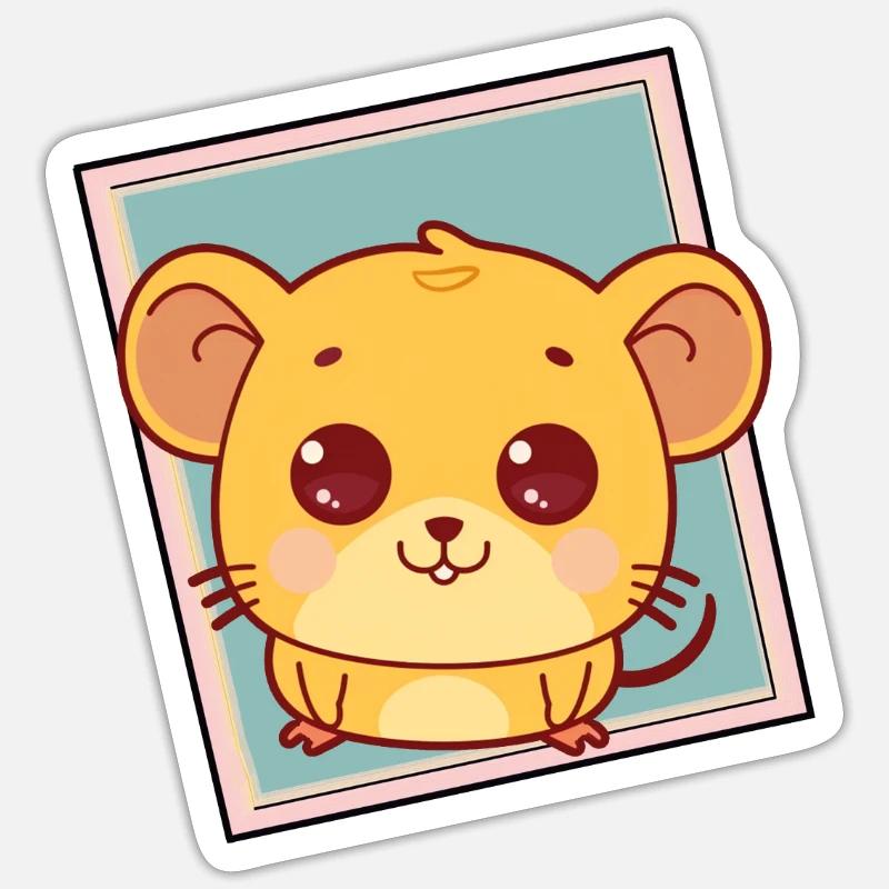 Mice Mouse Teeth Sticker size S (10 x 10 cm)