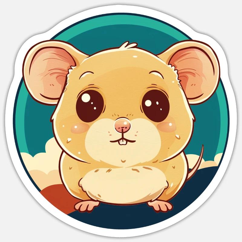 Mouse, Mouse Teeth, Rodent Sticker size S (10 x 10 cm)