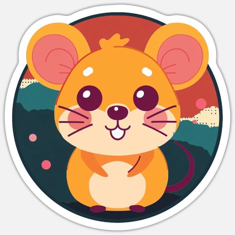 Mäuse Mäuschen Sticker Größe S (10 x 10 cm)