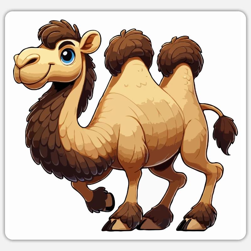 Kamel-Mann Sticker Größe S (10 x 10 cm)