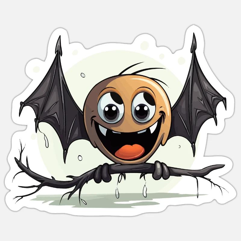 The Bat Ballet - Sticker size S (10 x 10 cm) - white matte
