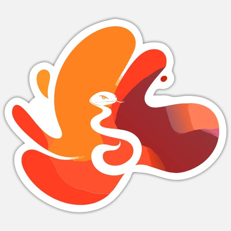 Snakes Snake eggs Sticker size S (10 x 10 cm)