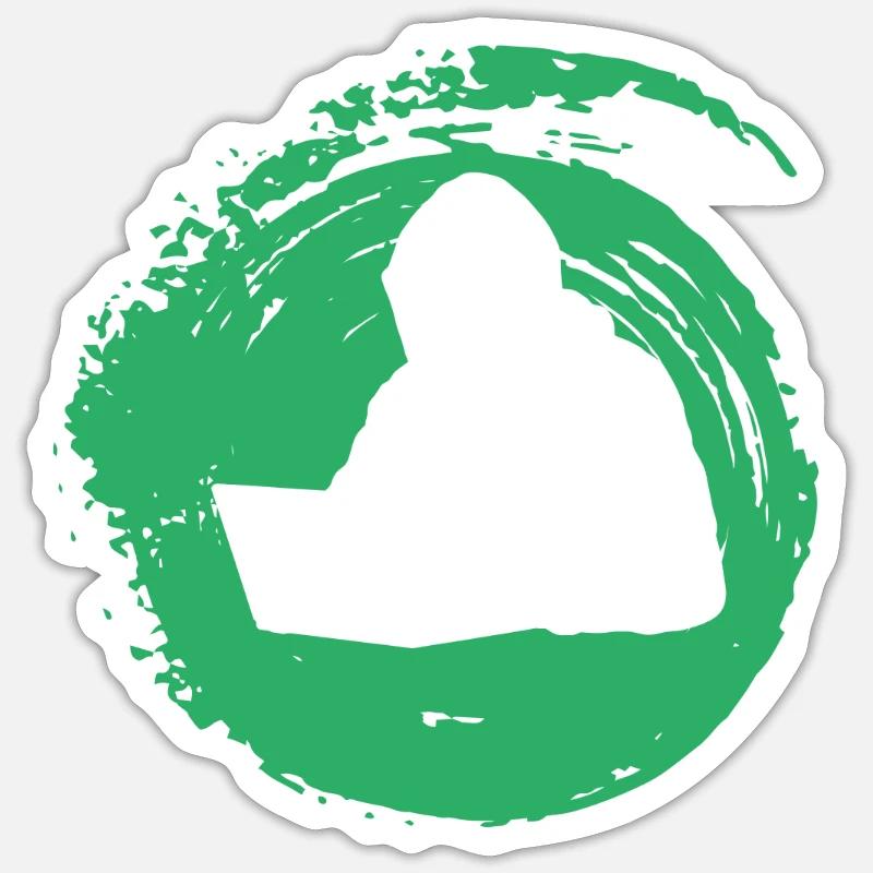 Hacker Informatik Informatiker - Sticker Größe S (10 x 10 cm) - Mattweiß