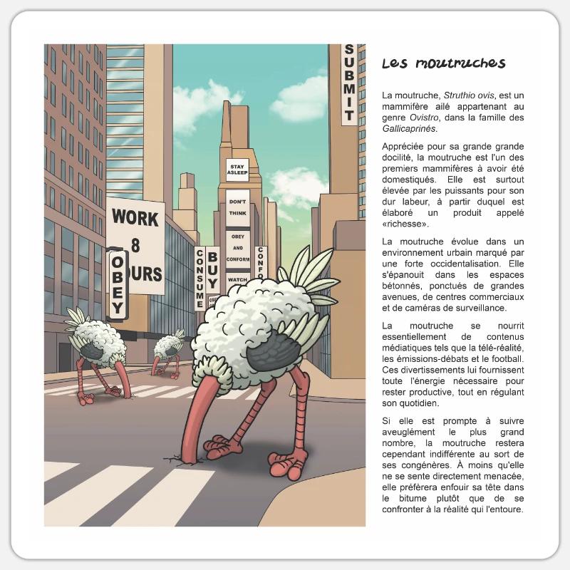 Mäuler Sticker Größe S (10 x 10 cm)