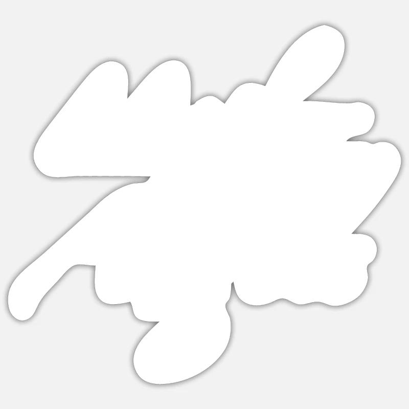 Mère des anges - Sticker taille S (10 x 10 cm) - blanc mat