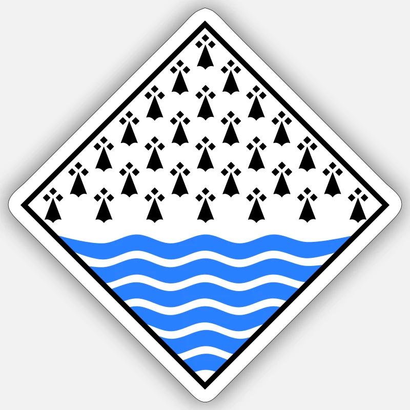 Morbihan Sticker size S (10 x 10 cm)