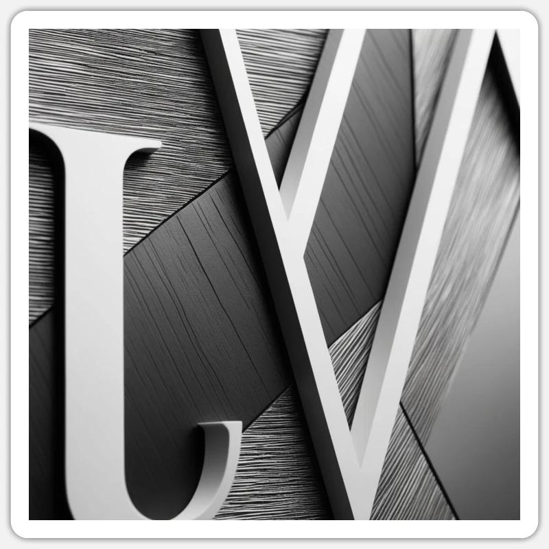Couture Monogram Sticker Größe S (10 x 10 cm)