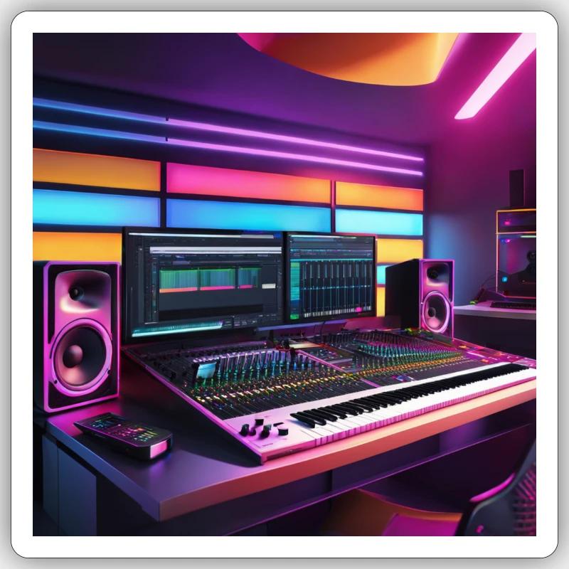 Studio - Sticker size S (10 x 10 cm) - white matte
