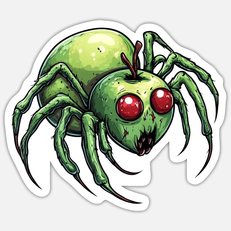 Apple Spider Apple Spider - Sticker taille S (10 x 10 cm) - blanc mat