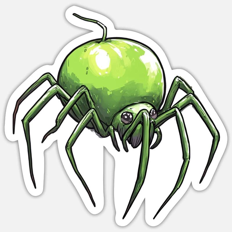 Apple Spider Apple Spider - Sticker taille S (10 x 10 cm) - blanc mat