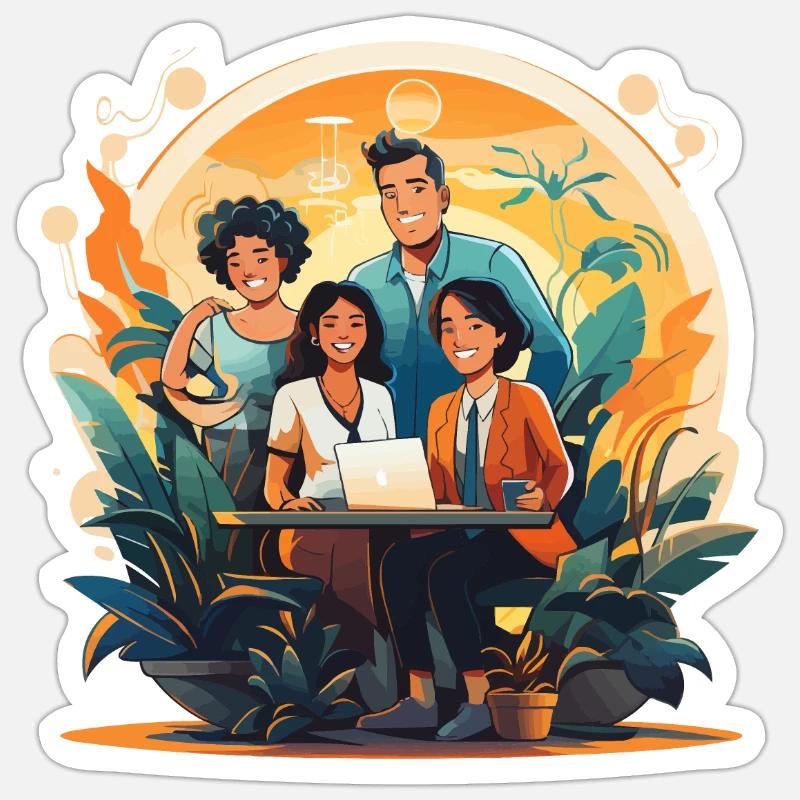 Holistic Workplace Sticker size S (10 x 10 cm)