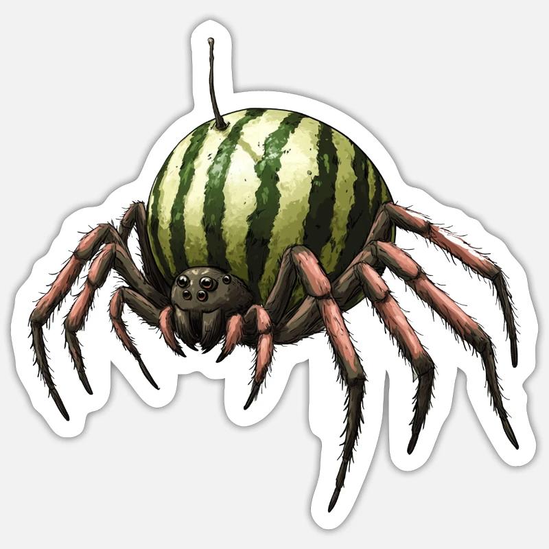 Melon Spider Sticker size S (10 x 10 cm)