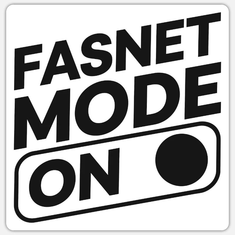 Mode Fasnet activé Sticker taille S (10 x 10 cm)