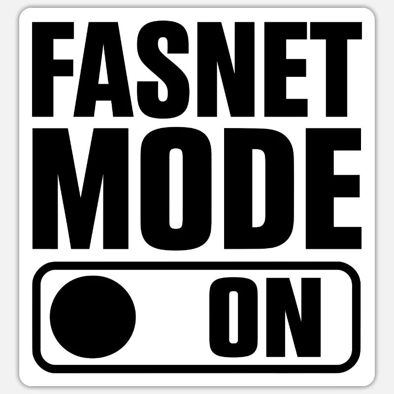 Fasnet Mode On - Sticker size S (10 x 10 cm) - white matte
