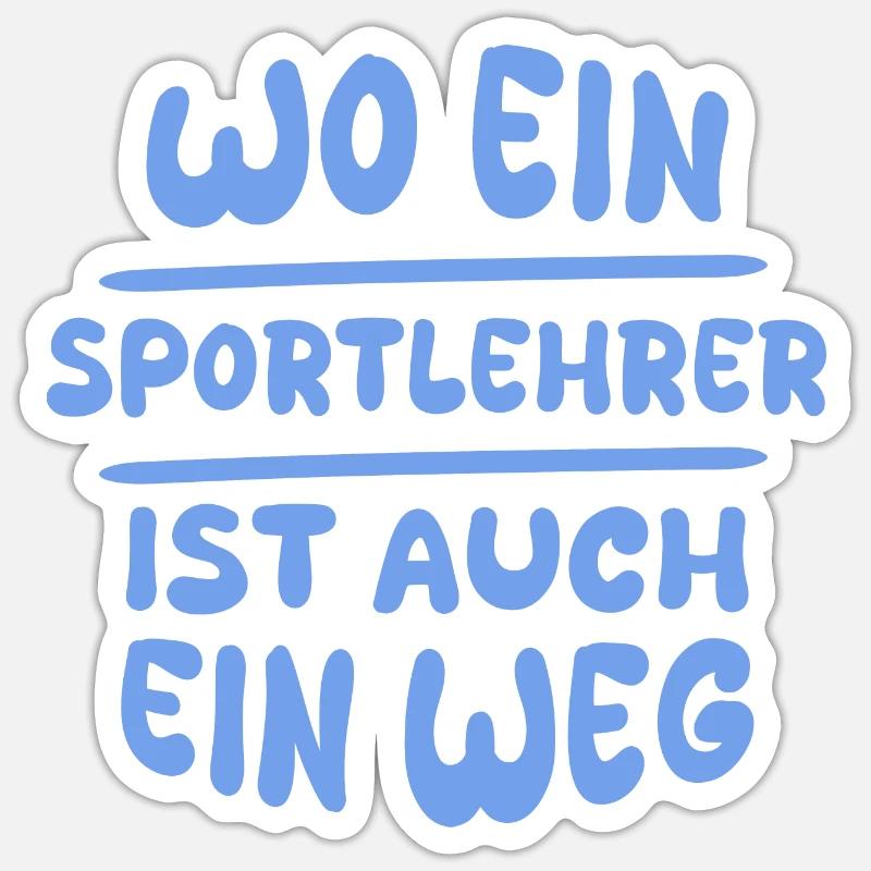 Professeur d’éducation physique Professeur d’éducation physique Sticker taille S (10 x 10 cm)