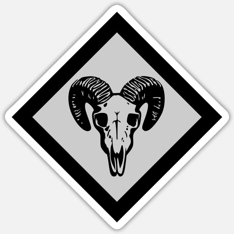 Gotland - Sticker size S (10 x 10 cm) - white matte