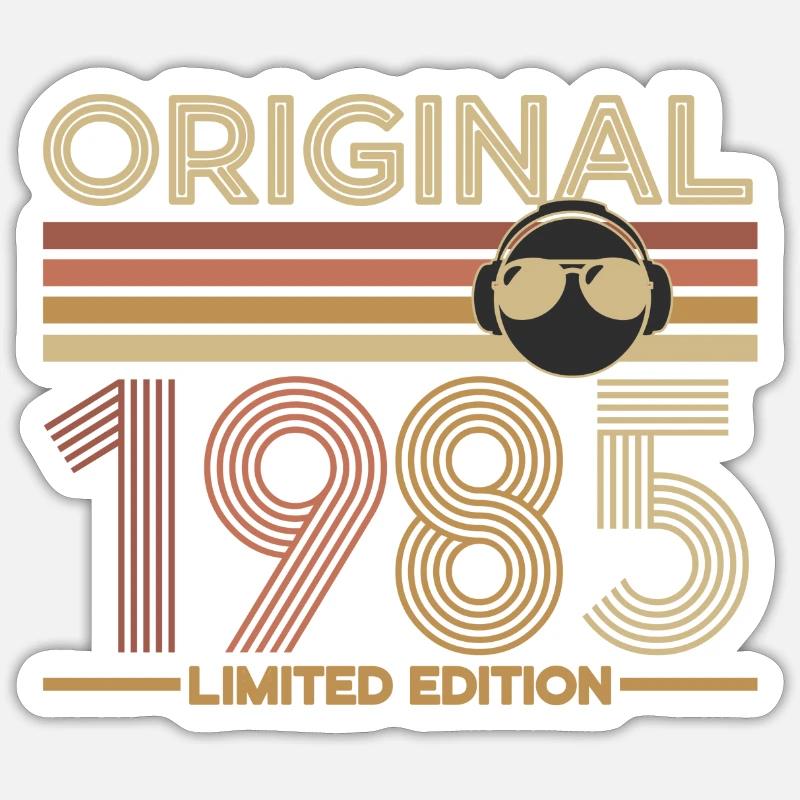 1985 - Sticker Größe S (10 x 10 cm) - Mattweiß