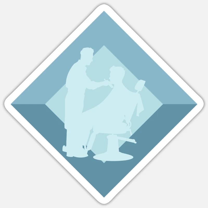 Triton grenouille - Sticker taille S (10 x 10 cm) - blanc mat