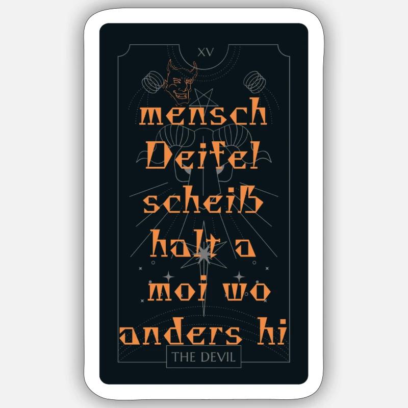 Human Devil Sticker size S (10 x 10 cm)