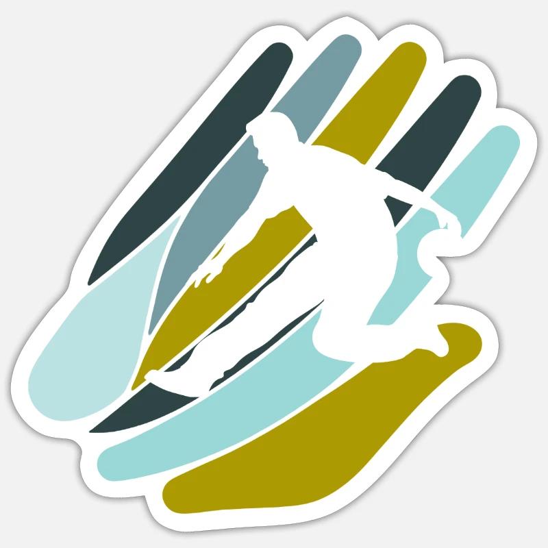 Boule de bowling Sticker taille S (10 x 10 cm)
