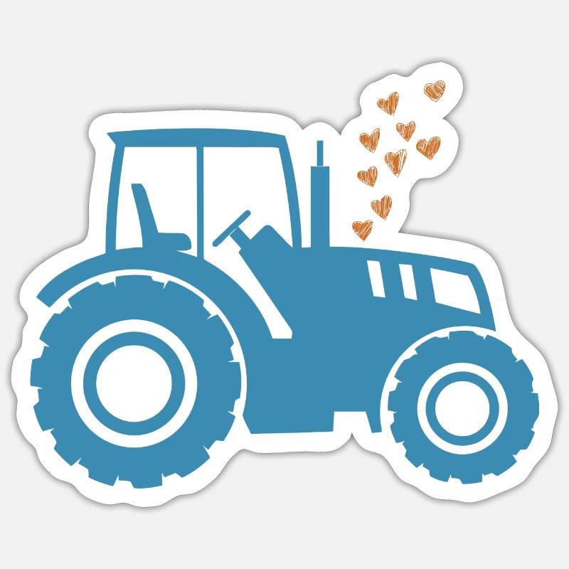 Traktor / Traktor / Traktor Sticker Größe S (10 x 10 cm)