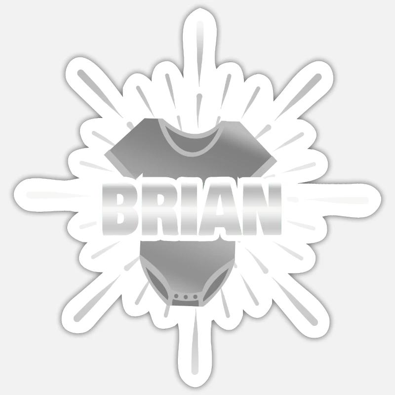 Geburt Brian Sticker Größe S (10 x 10 cm)