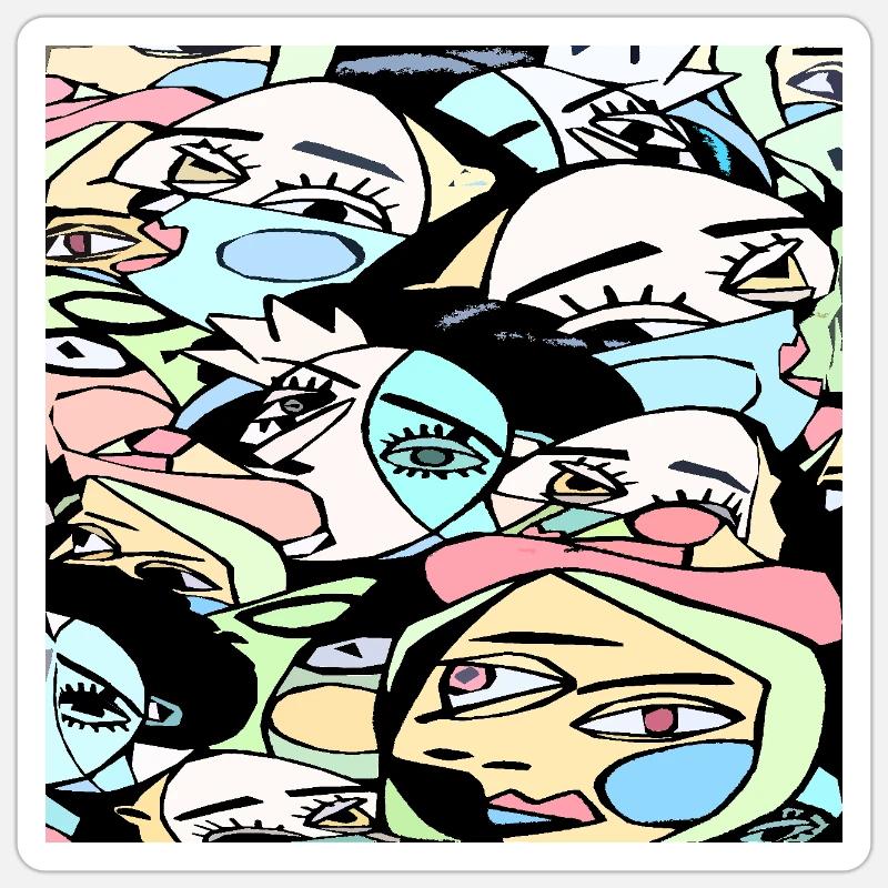 Sticker Größe S (10 x 10 cm) - 