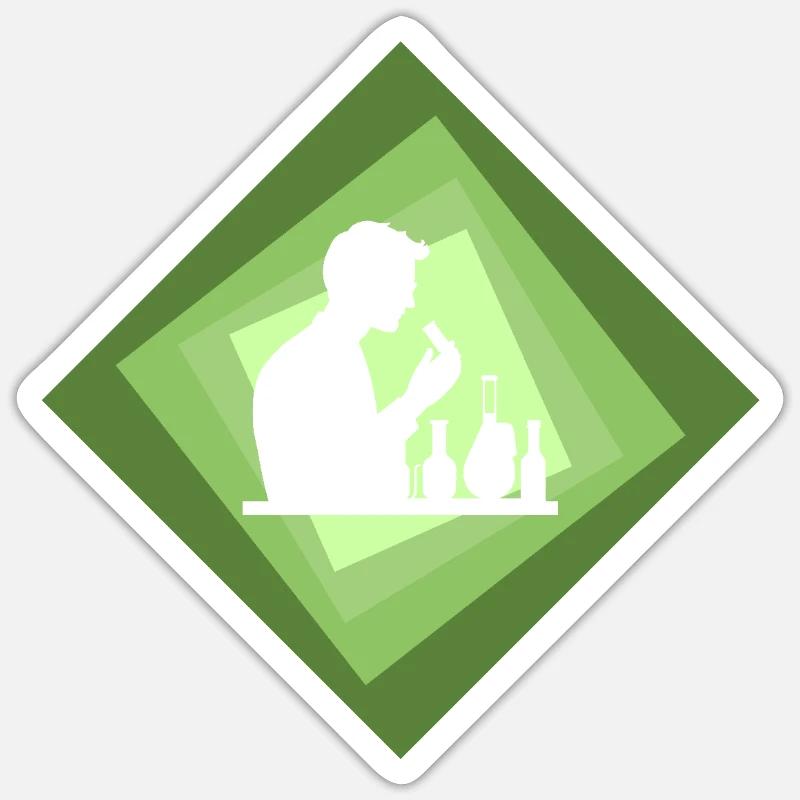 Chimie Atome Élément Sticker taille S (10 x 10 cm)