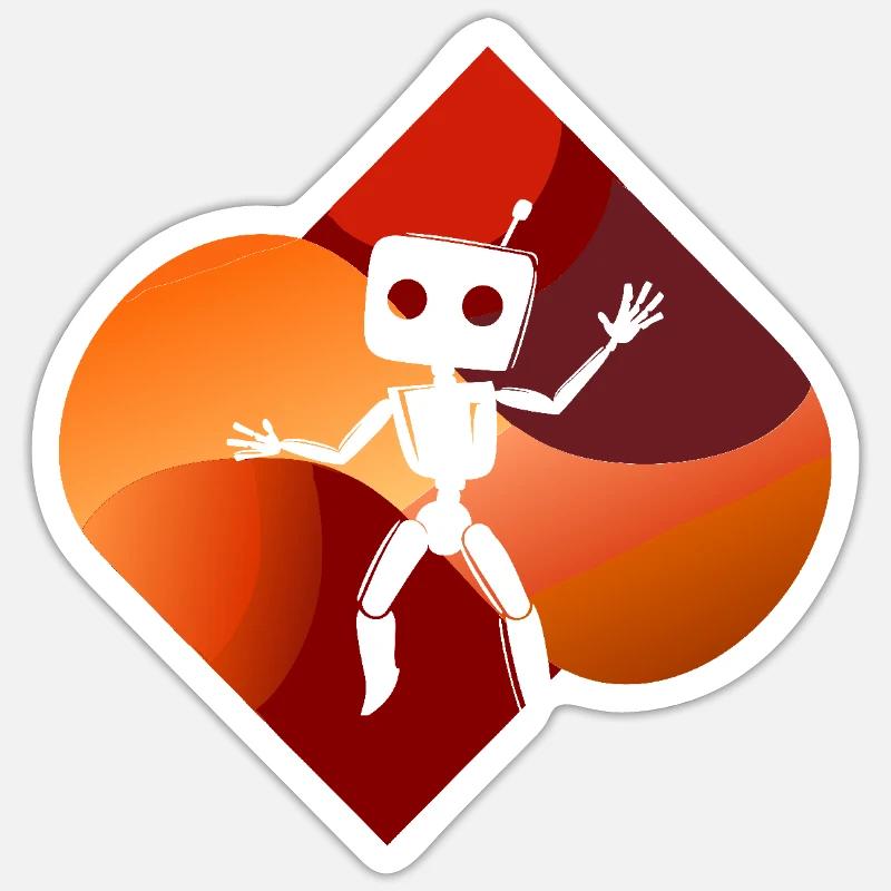 Robotique Technique Informatique Sticker taille S (10 x 10 cm)