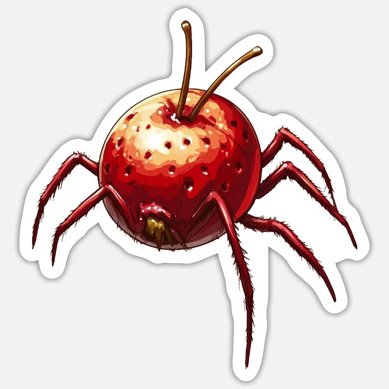 Cherry Spider Cherry Spider - Sticker size S (10 x 10 cm) - white matte
