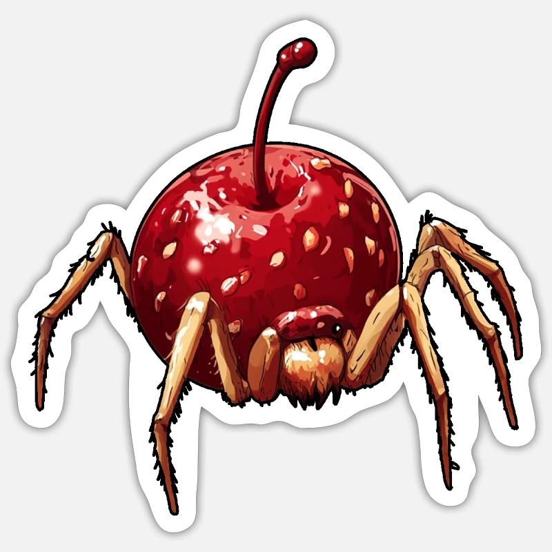 Cherry Spider Cherry Spider - Sticker size S (10 x 10 cm) - white matte