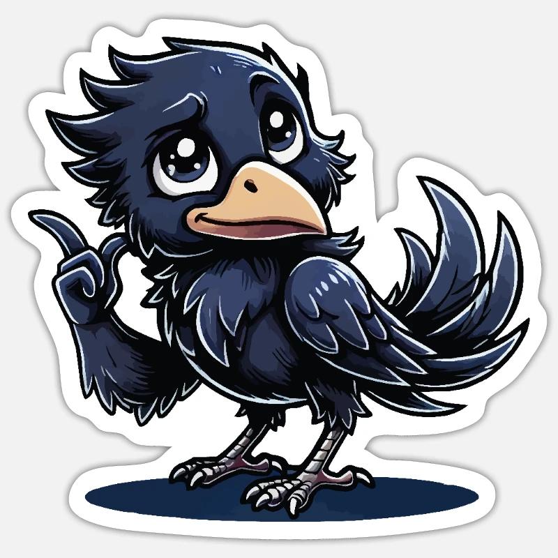 Raven Comic Sticker size S (10 x 10 cm)