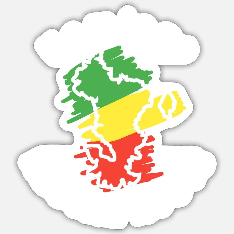 Mayotte_202412 - Sticker taille S (10 x 10 cm) - blanc mat