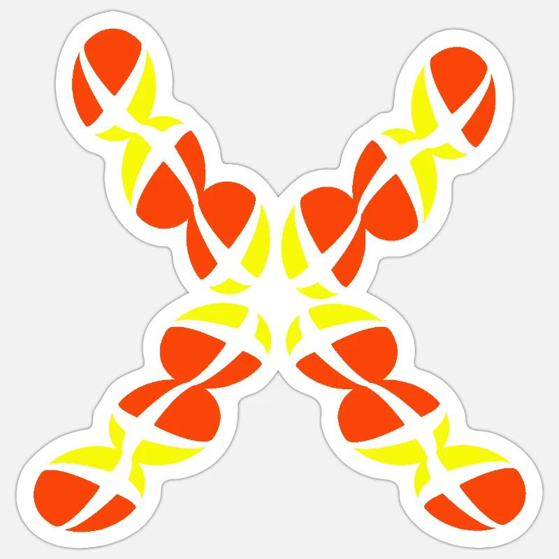 X - Sticker taille S (10 x 10 cm) - blanc mat