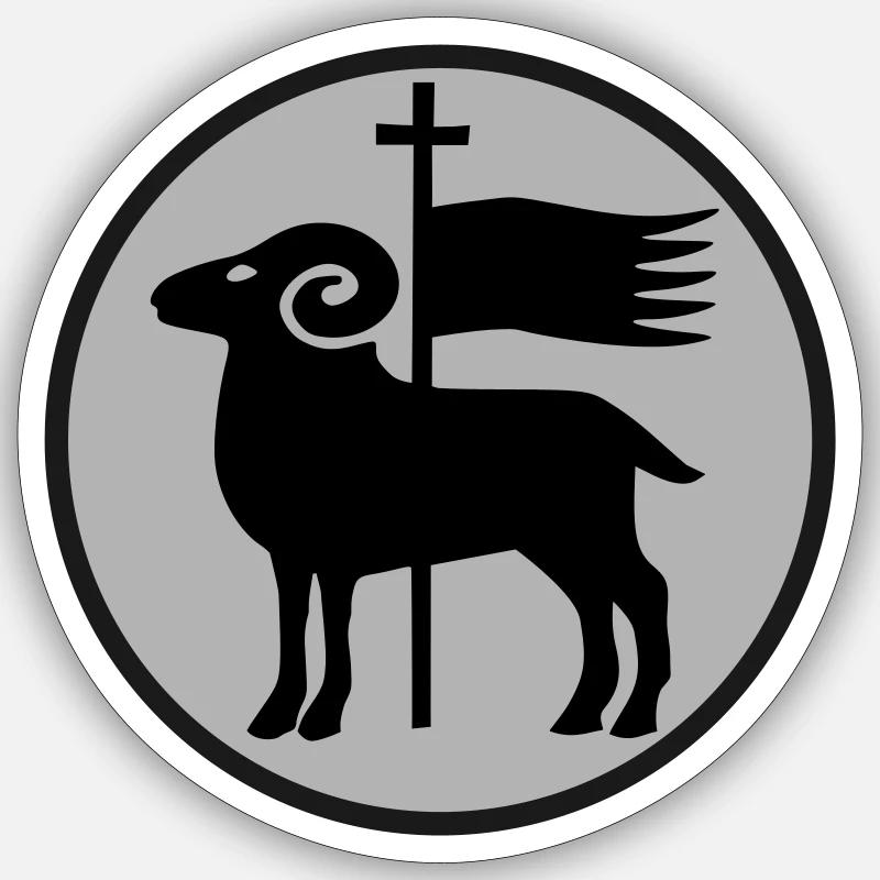 Gotland - Sticker size S (10 x 10 cm) - white matte