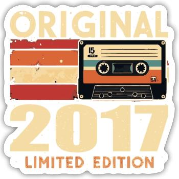 Birthday 2017 - Legendary since 2017 Gift 2017 - Sticker size S (10 x 10 cm) - white matte - Front