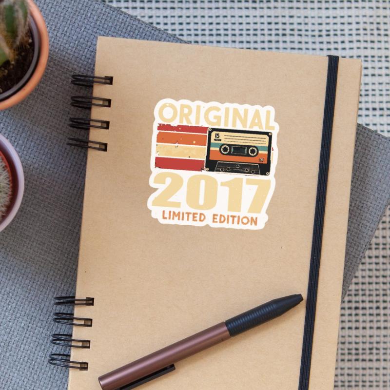 Geburtstag 2017 - Legendär Seit 2017 Geschenk 2017 Sticker Größe S (10 x 10 cm)