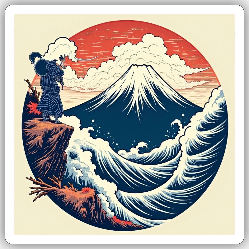 Samurai Vision Sticker Größe S (10 x 10 cm)