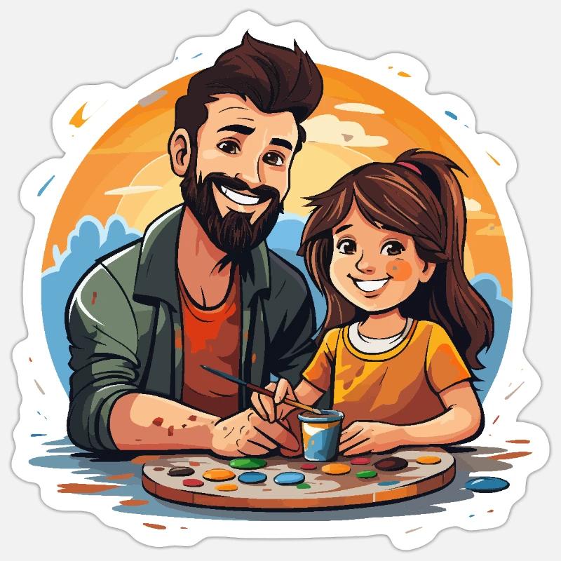 Explorateurs créatifs - Sticker taille S (10 x 10 cm) - blanc mat