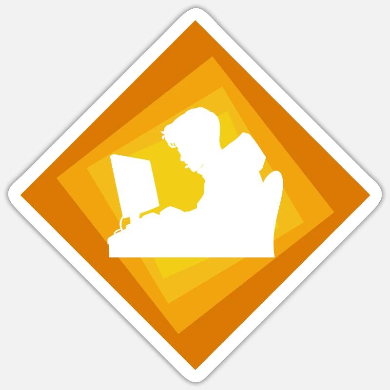 Hacker Computer Scientist Sticker size S (10 x 10 cm)